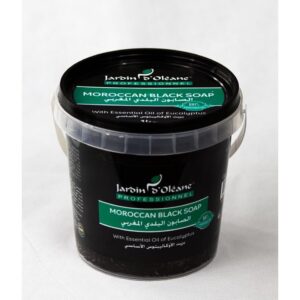 Jardin Oleane Moroccan Black Soap 500 gm with Eucalyptus Oil - جاردن اوليان صابون المغربي 500جم بزيت الاوكاليبتوس