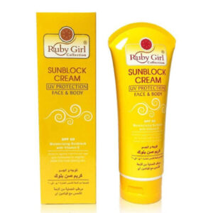 Ruby Girl Sun Block Cream UV Protection With Vitamin E 170ml