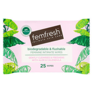 Femfresh Feminine Intimate Wipes with Aloe & Calendula 25 wipes