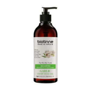 Biotinne Garlic & Hemp Seed Oil Hair Shampoo All Hair Types 400ml