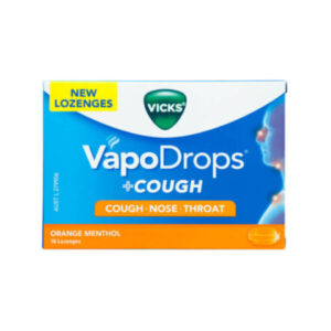 Vicks Vapo Drops Cough Nose Throat Orange Menthol 16 Lozenges