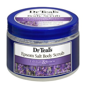 Dr. Teal's Epsom Salt Body Scrub Exfoliate & Renew with Lavender 454gm