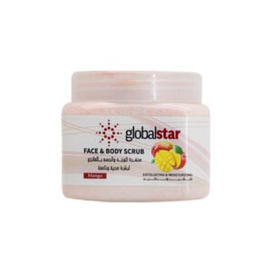 GlobalStar face body scrub 500ml mango - جلوبال صنفره للوجه والجسم500مل بالمانجو