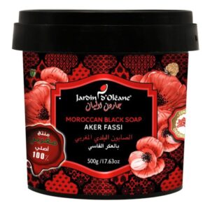 Jardin Oleane Moroccan Black Soap with Aker Fassi 500gm